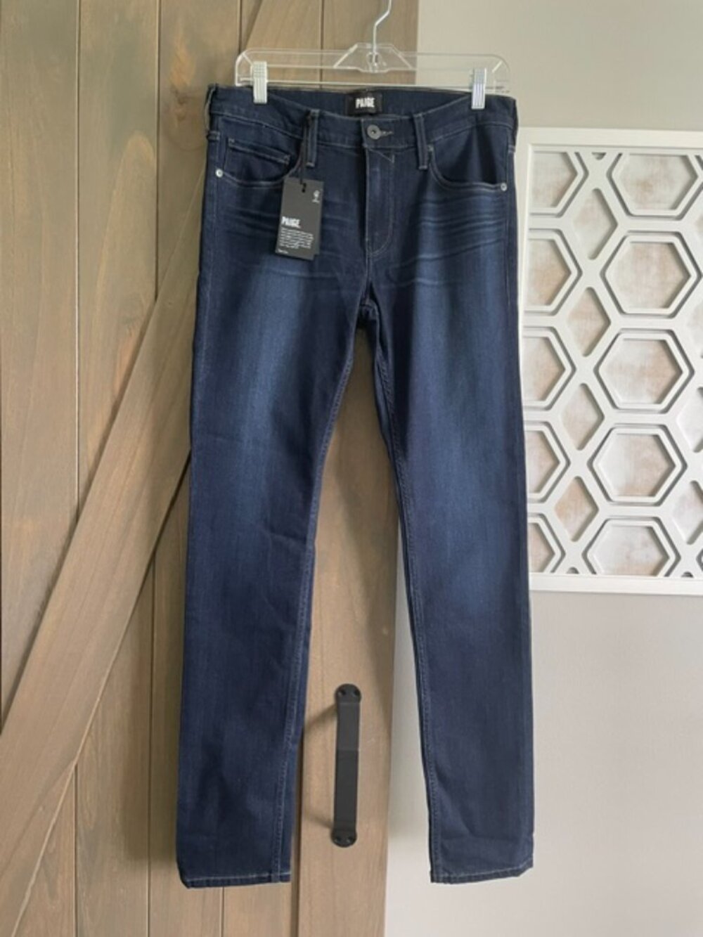 Men's PAIGE Transcend Croft Skinny Jeans Dark Blue - Size 32 - NWT